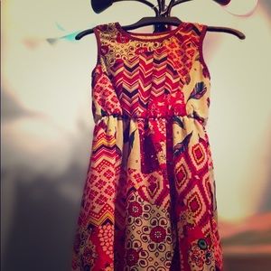 Vibrant long flowy dress